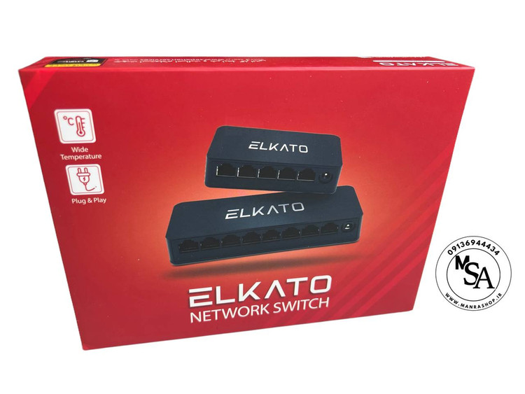 سوییچ 8پورت 10-100-1000الکاتو مدل EL-1SG0800GN 3 سال ضمانت